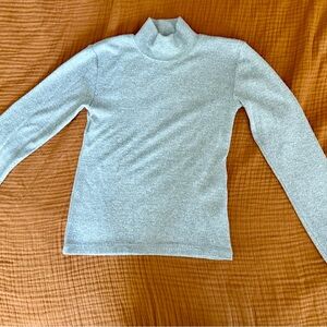 Zara Gray CroppedLong Sleeve Top